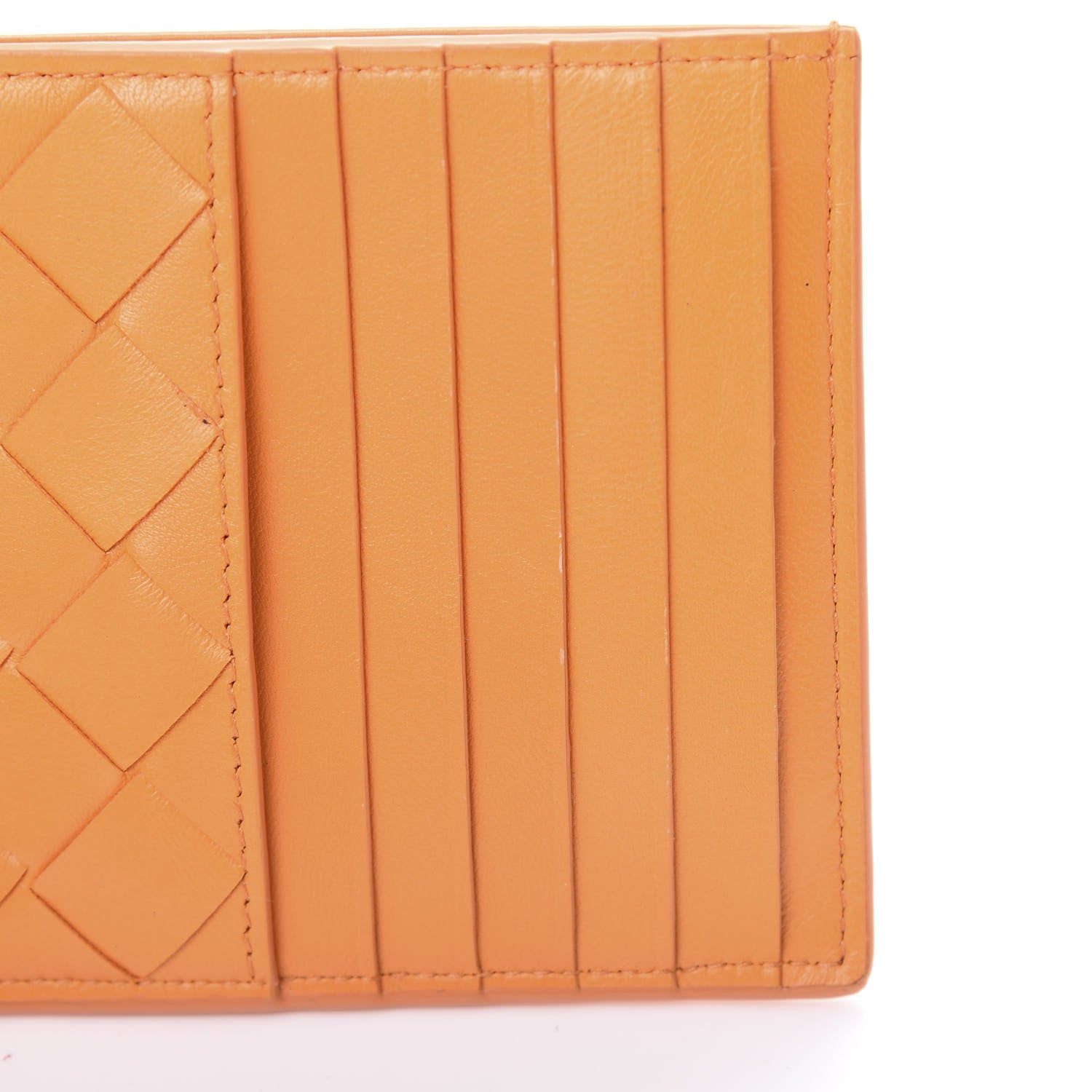 Bottega Veneta Nappa Intrecciato Card Case Light Orange 7 of 8