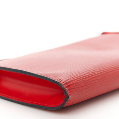 Louis Vuitton Epi Pochette Accessories 24 Castillan Red 10 of 13