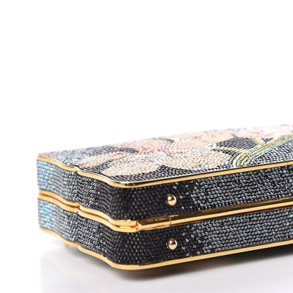 Judith Leiber Swarovski Crystal Flower Minaudiere Clutch 9 of 11