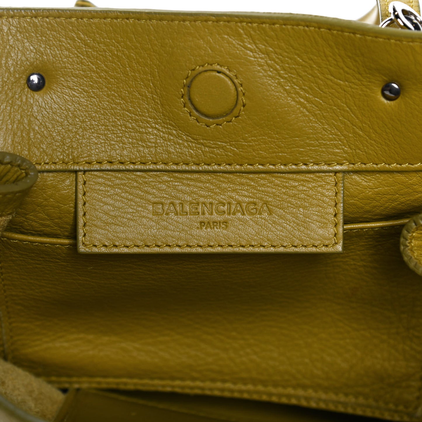 Veau Papier A4 Zip Around Tote Jaune Epi