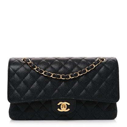Chanel Caviar Quilted Medium Double Flap Black 1 of 9