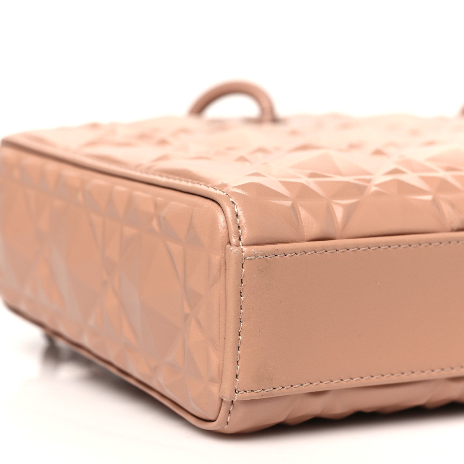 Christian Dior Calfskin Cannage Diamond Medium Lady D-Joy Rose Des Vents 9 of 10