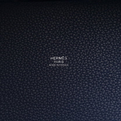 Hermes Taurillon Clemence Picotin Lock 18 PM Bleu Encre 6 of 10