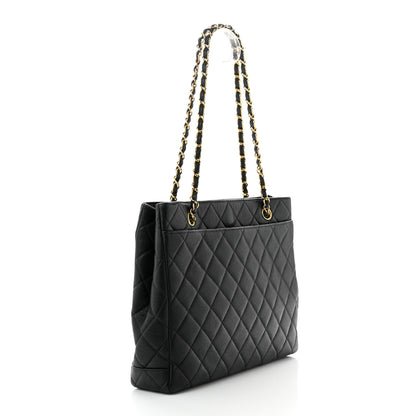 Chanel Caviar Quilted Shopper Tote Black 3 of 11