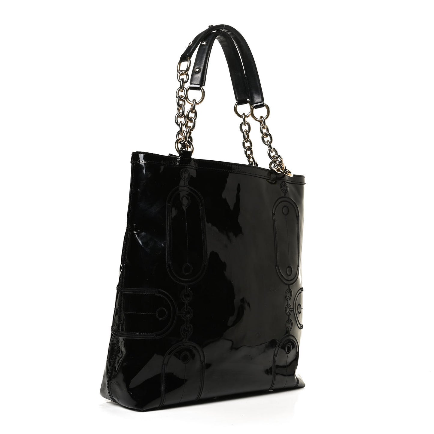 Patent Medusa Tote Black