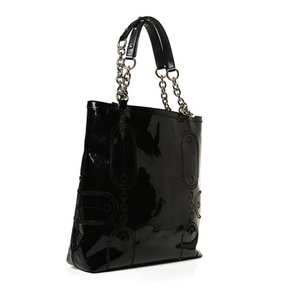 Versace Patent Medusa Tote Black 3 of 12