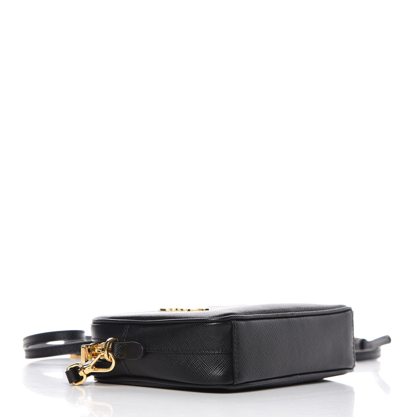 Saffiano Small Camera Crossbody Bag Black
