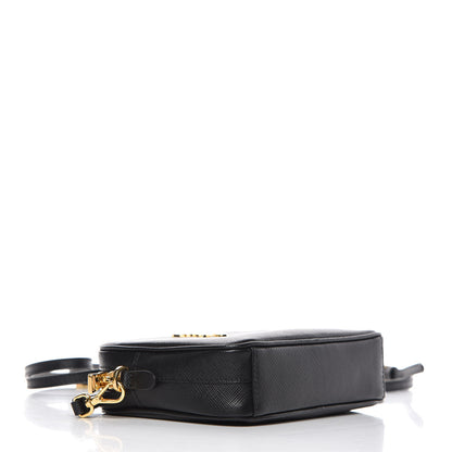 Prada Saffiano Small Camera Crossbody Bag Black 4 of 9