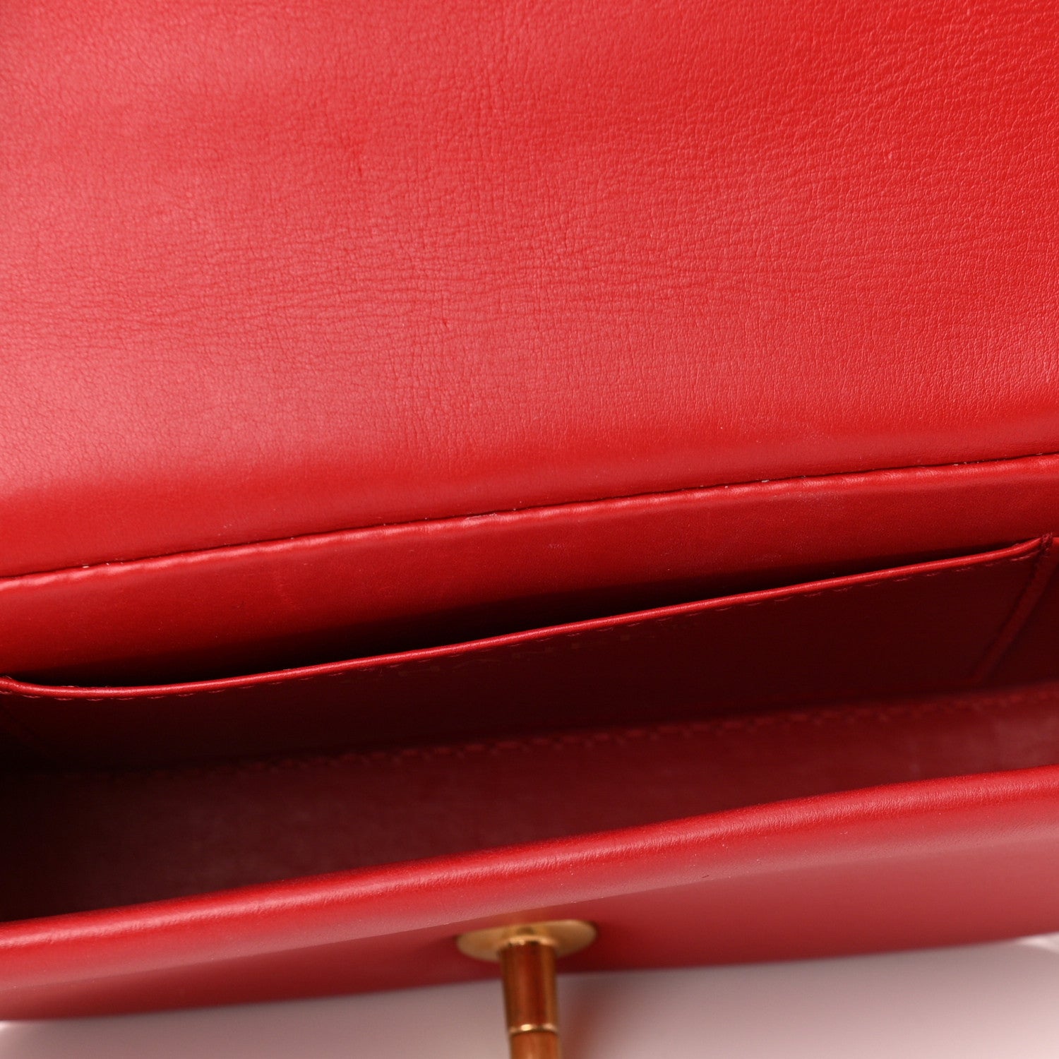 Chanel Calfskin Quilted Mini Nailed CC Flap Bag Red 5 of 11