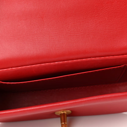 Chanel Calfskin Quilted Mini Nailed CC Flap Bag Red 5 of 11
