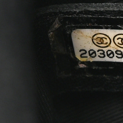 Chanel Calfskin Chevron Quilted Medium Chain Boy Flap Black 7 of 13