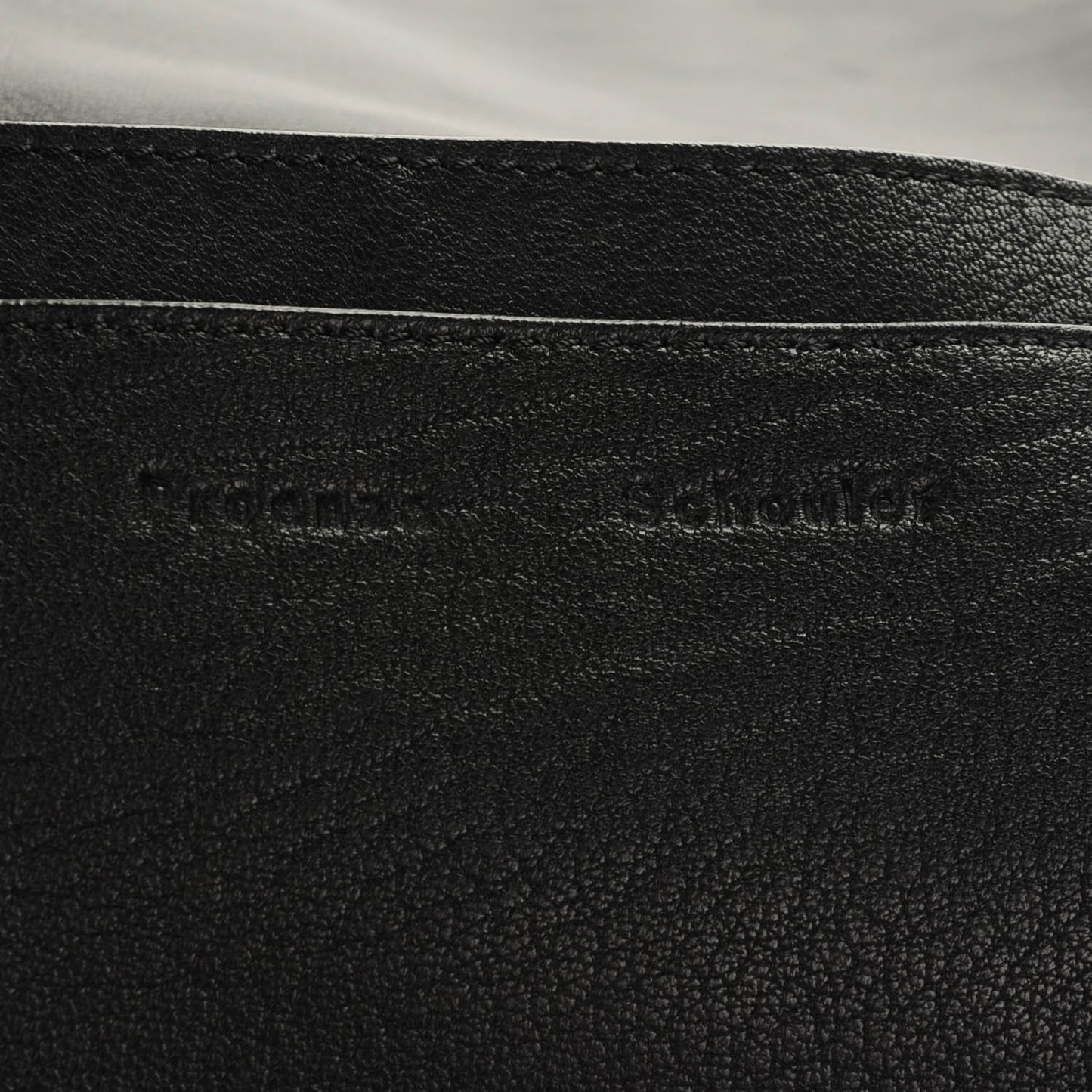 Calfskin Lizard Embossed Large Courier Bag Black