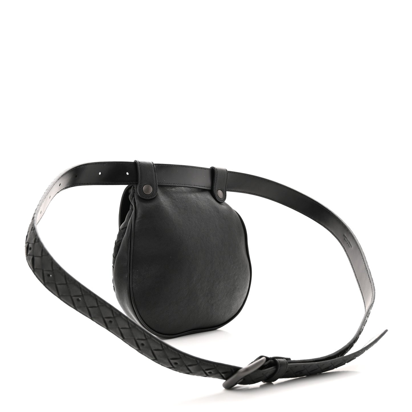 Nappa Intrecciato Belt Bag Nero Black