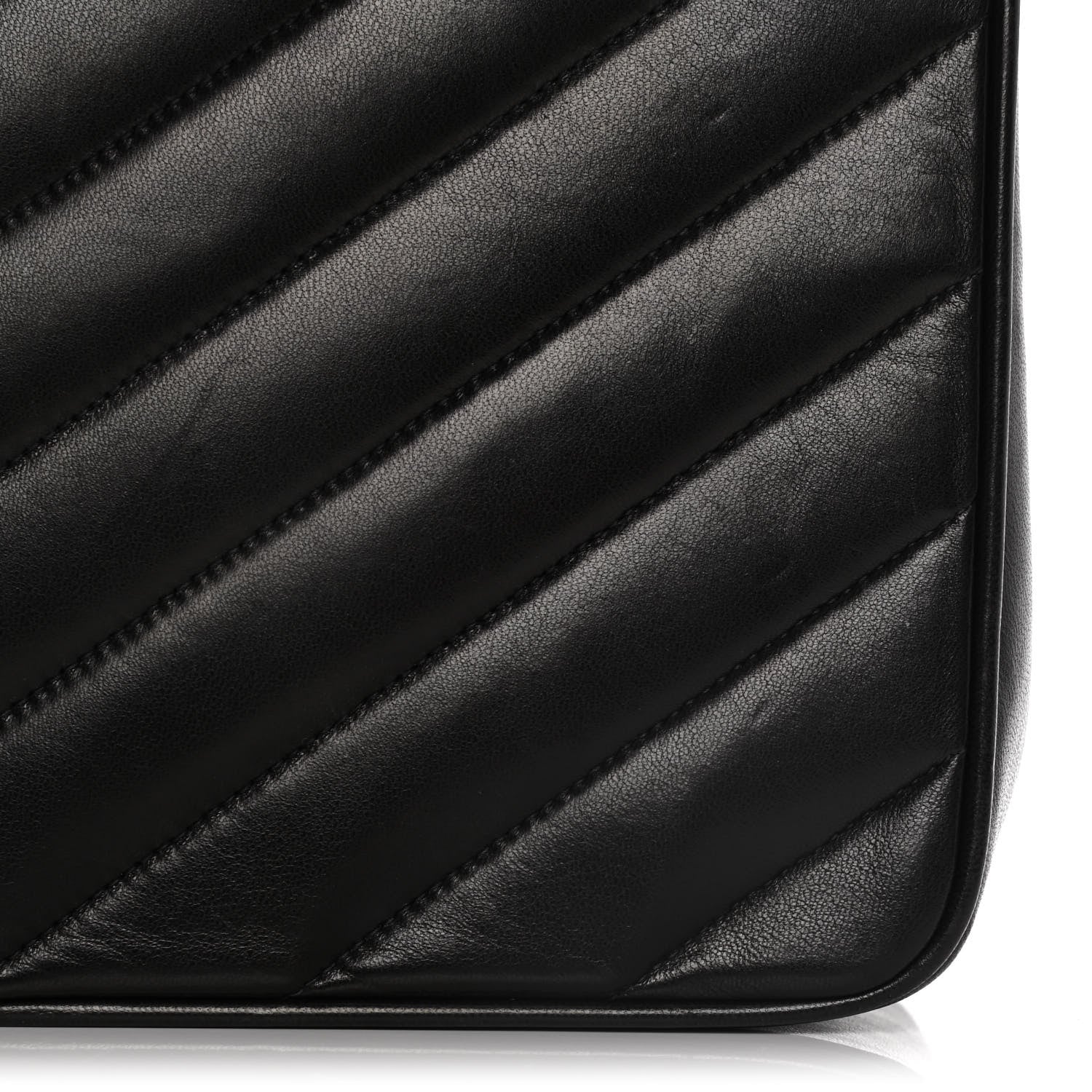 Chanel Lambskin Quilted Chevron Small Single Flap Black 2 of 19