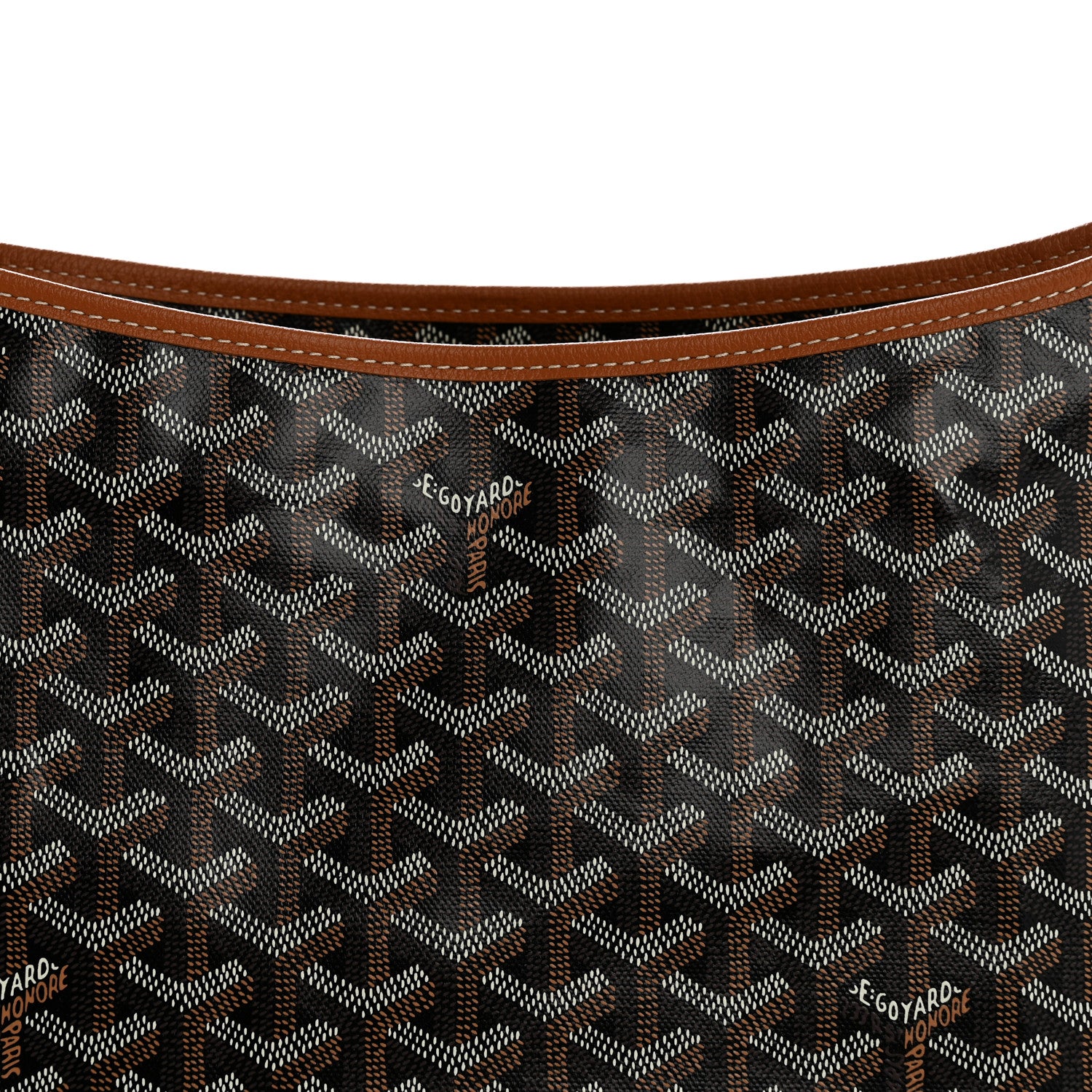 Goyard Goyardine Boheme Hobo Black Gold 8 of 10