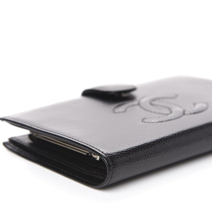 Chanel Caviar Timeless CC French Wallet Black 7 of 15