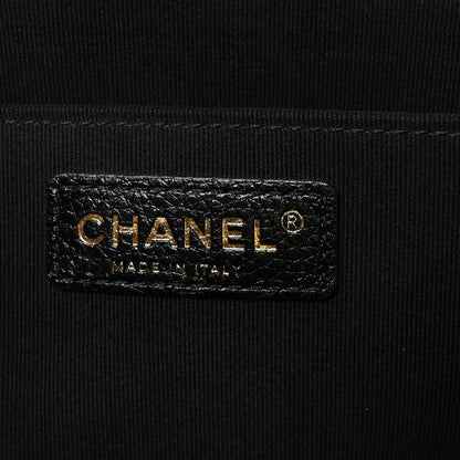 Chanel Grained Calfskin Quilted XXL Travel Flap Bag Black 6 of 10
