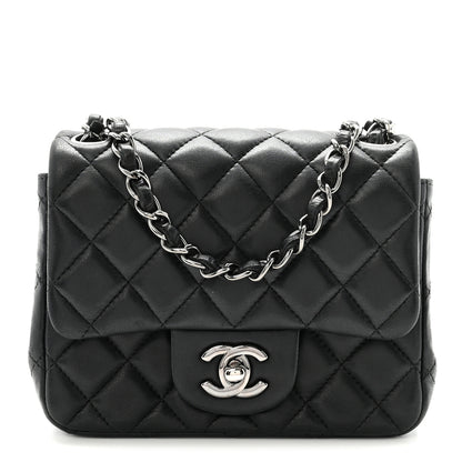 Chanel Lambskin Quilted Mini Square Flap Black 1 of 10