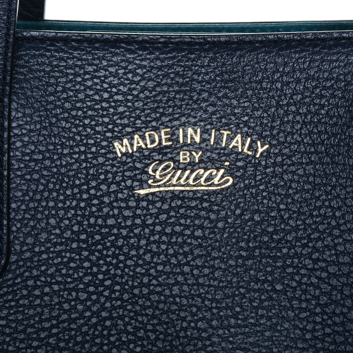 Gucci Dollar Calfskin Small Swing Tote Classic Marine Deep Cobalt 7 of 7