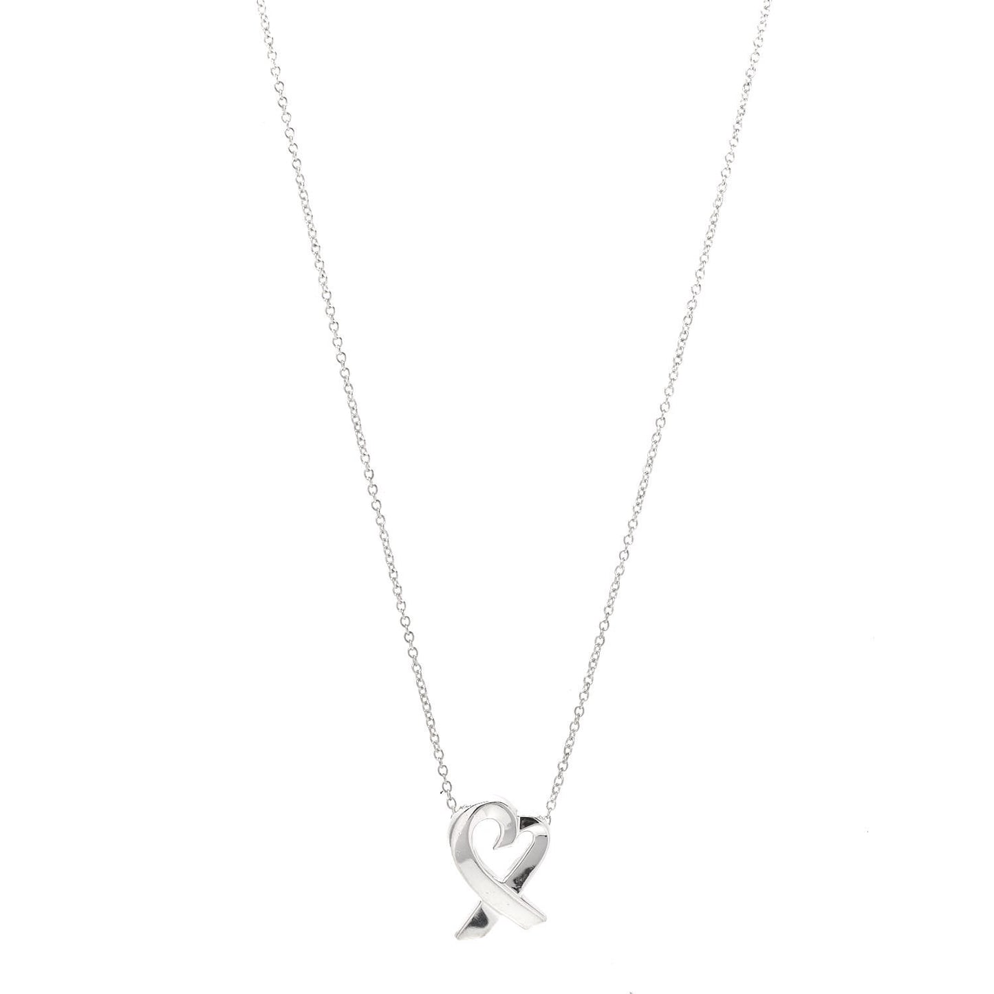 Sterling Silver Small Paloma Picasso Loving Heart Pendant Necklace
