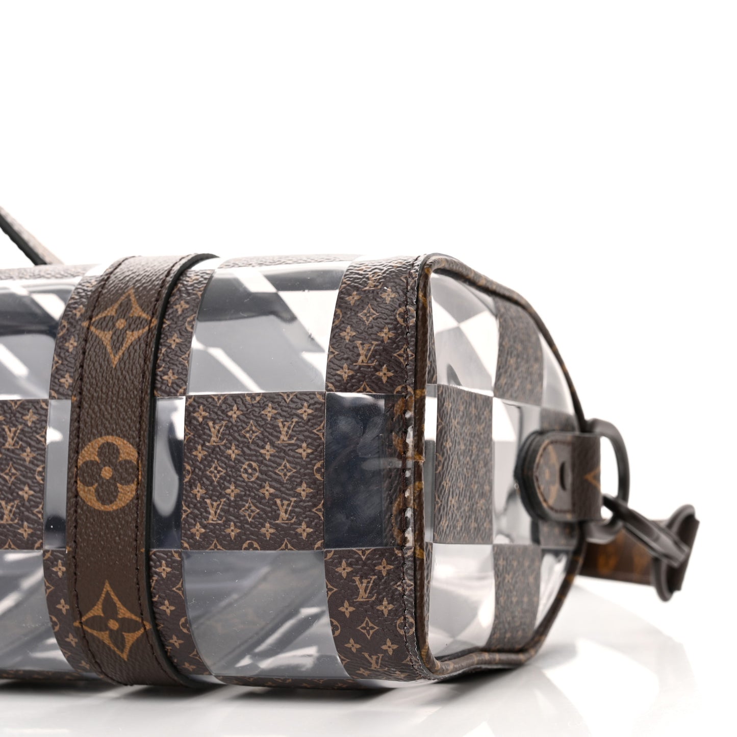 PVC Monogram Chess Keepall Bandouliere 25