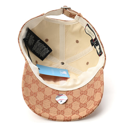 Gucci X MLB Monogram LA Dodgers Baseball Hat 57-61 Beige Ruggine 7 of 9