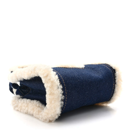 Telfar X UGG Denim Shearling Small Shopping Bag Raw Denim 4 of 13