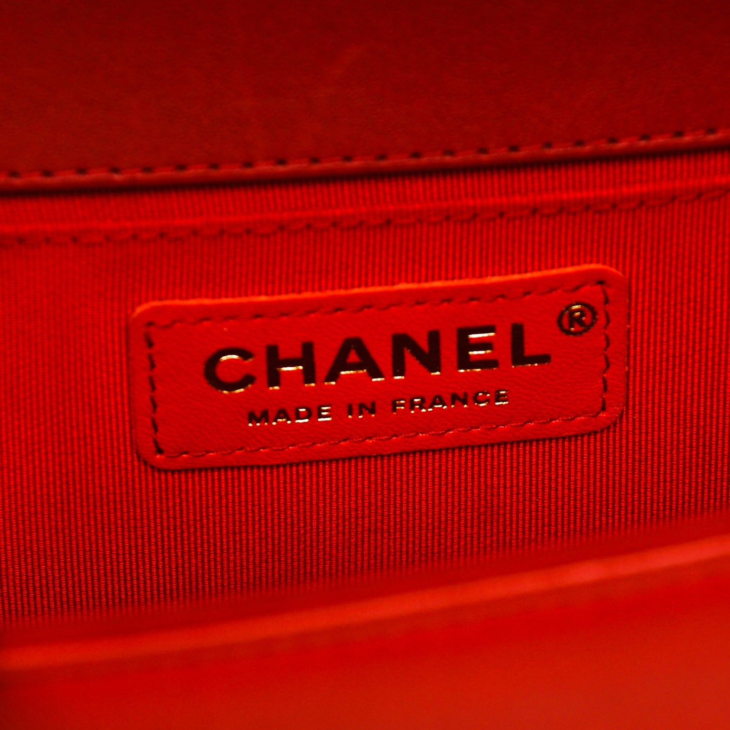 Lambskin Quilted Medium Boy Flap Red