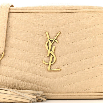 Saint Laurent Grain De Poudre Matelasse Monogram Mini Lou Camera Bag New Powder 8 of 14