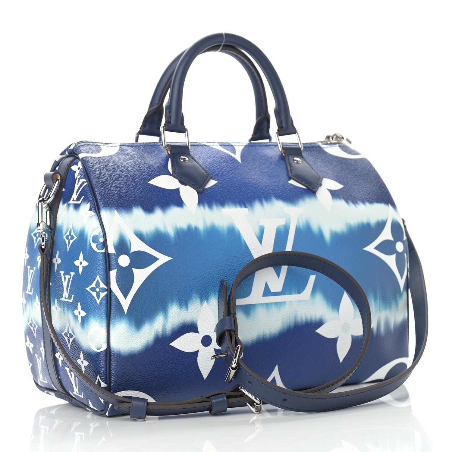 Louis Vuitton Monogram Escale Speedy Bandouliere 30 Blue 3 of 10