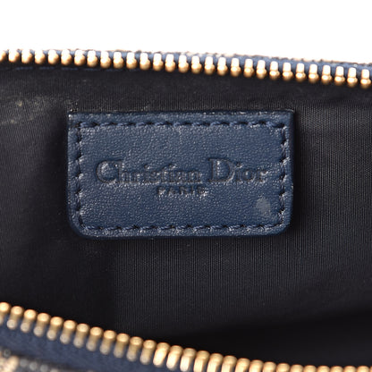 Christian Dior Monogram Mini Saddle Pochette Navy 6 of 13
