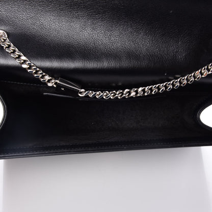 Saint Laurent Calfskin Crystal Star Medium Monogram Kate Satchel Black 5 of 9