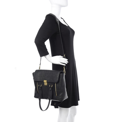 3.1 Phillip Lim 3.1 Textured Calfskin Medium Pashli Satchel Black 2 of 13
