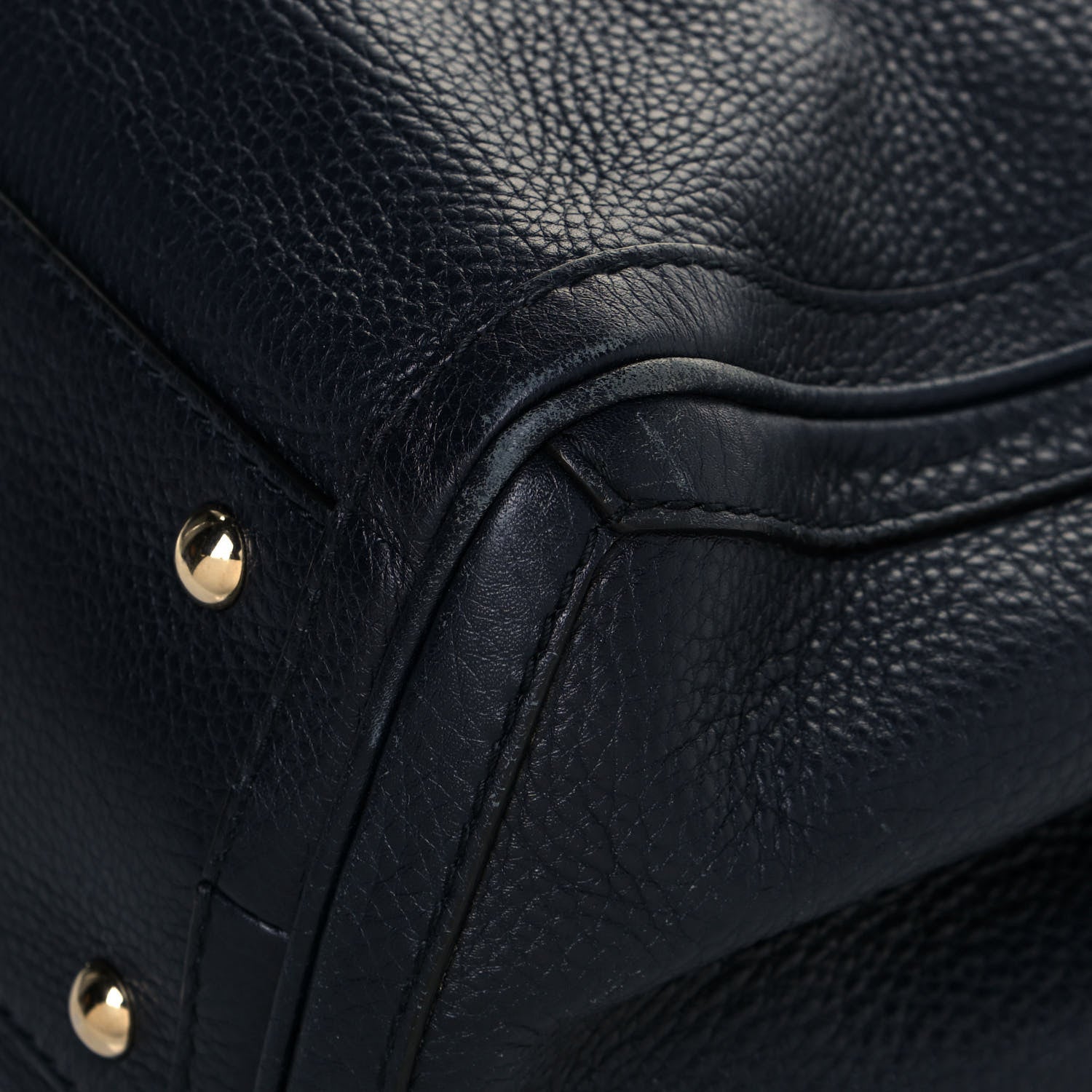 Gucci Pebbled Calfskin Medium Bella Tote Navy 12 of 12