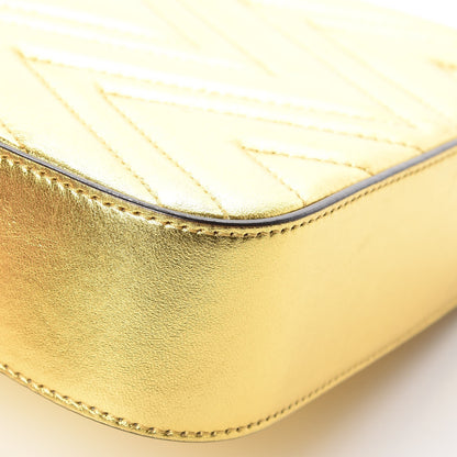 Gucci Metallic Nappa Matelasse Broadway Shoulder Bag Gold 12 of 17