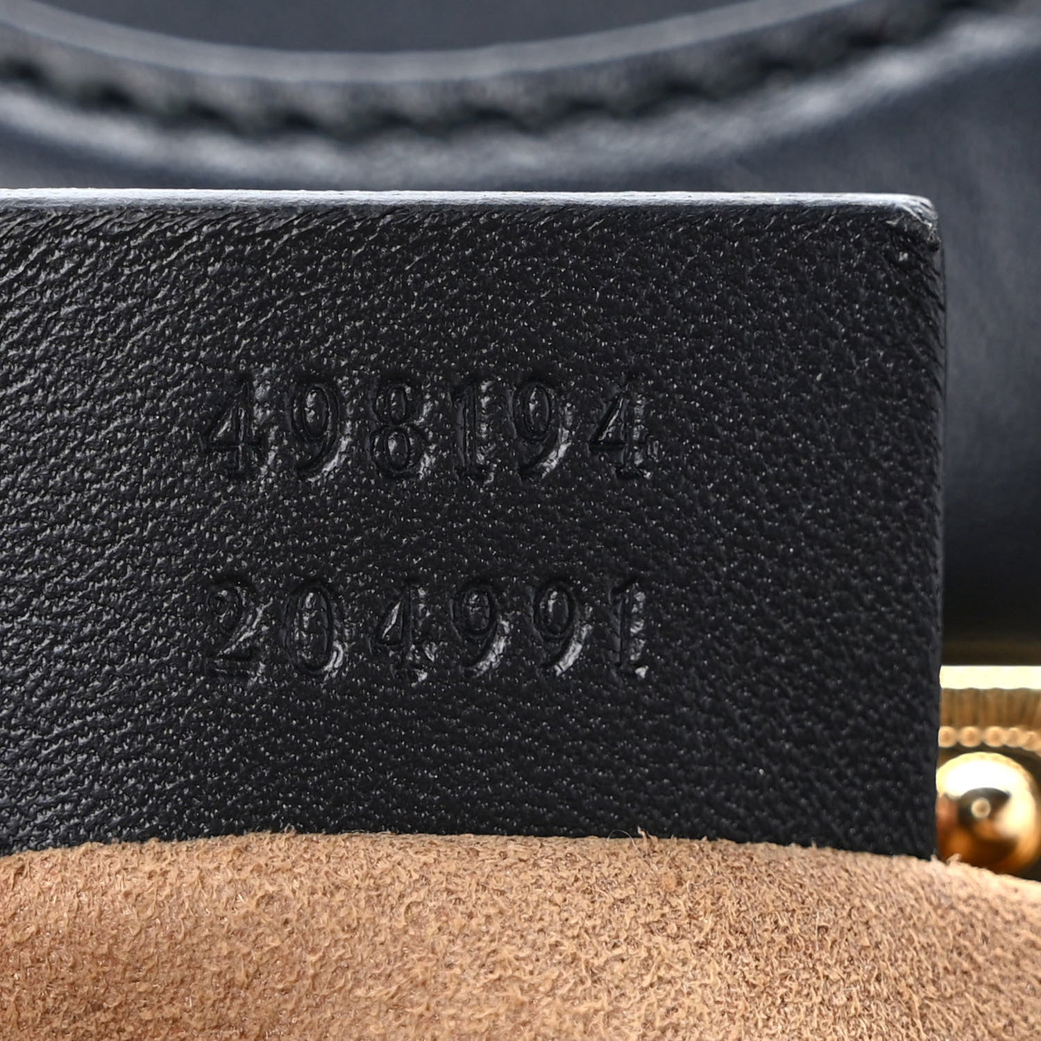 Gucci GG Supreme Monogram Calfskin Padlock Backpack Beige Cuir Black 7 of 9