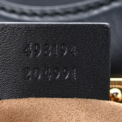 Gucci GG Supreme Monogram Calfskin Padlock Backpack Beige Cuir Black 7 of 9