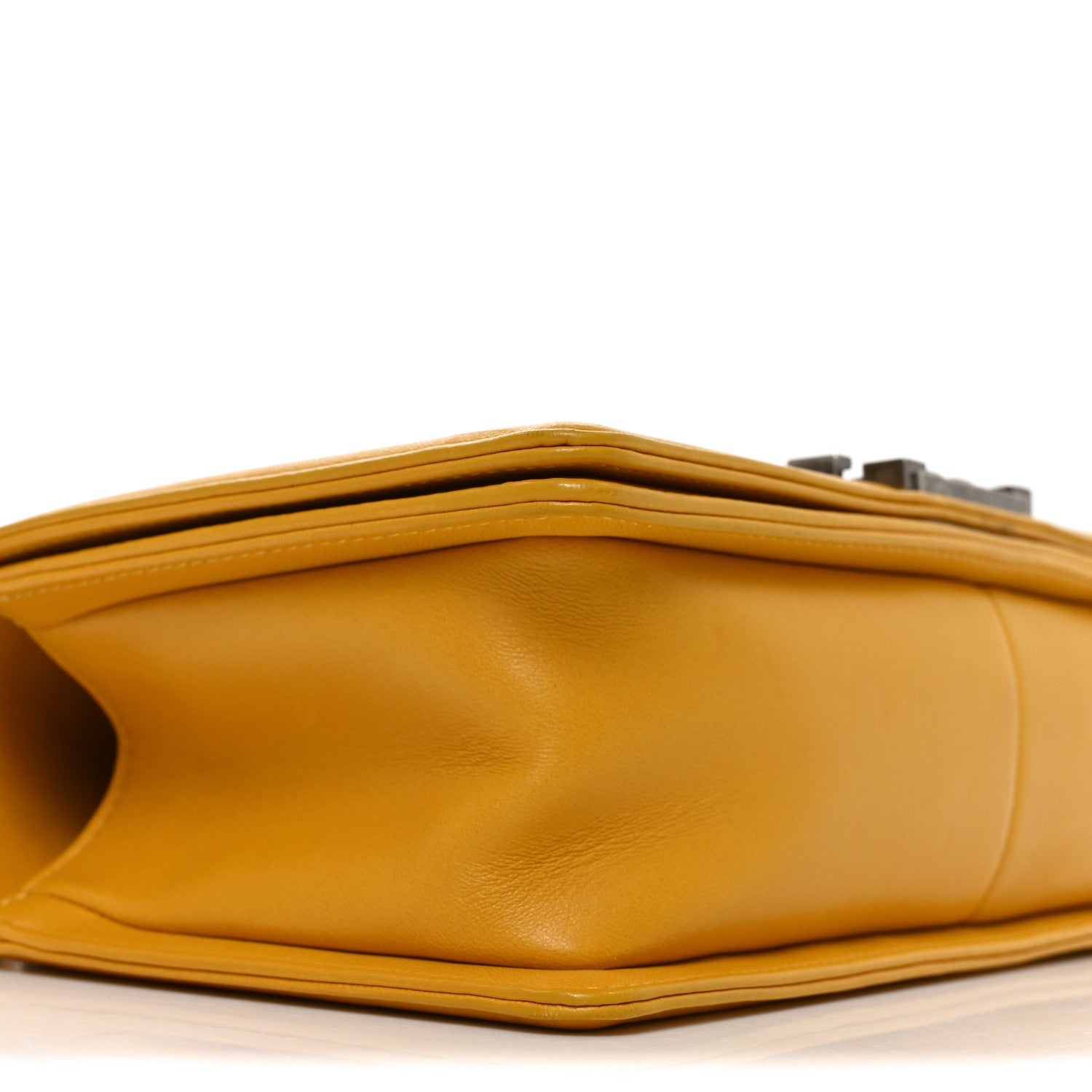 Chanel Lambskin Quilted Medium Boy Flap Yellow 9 of 10