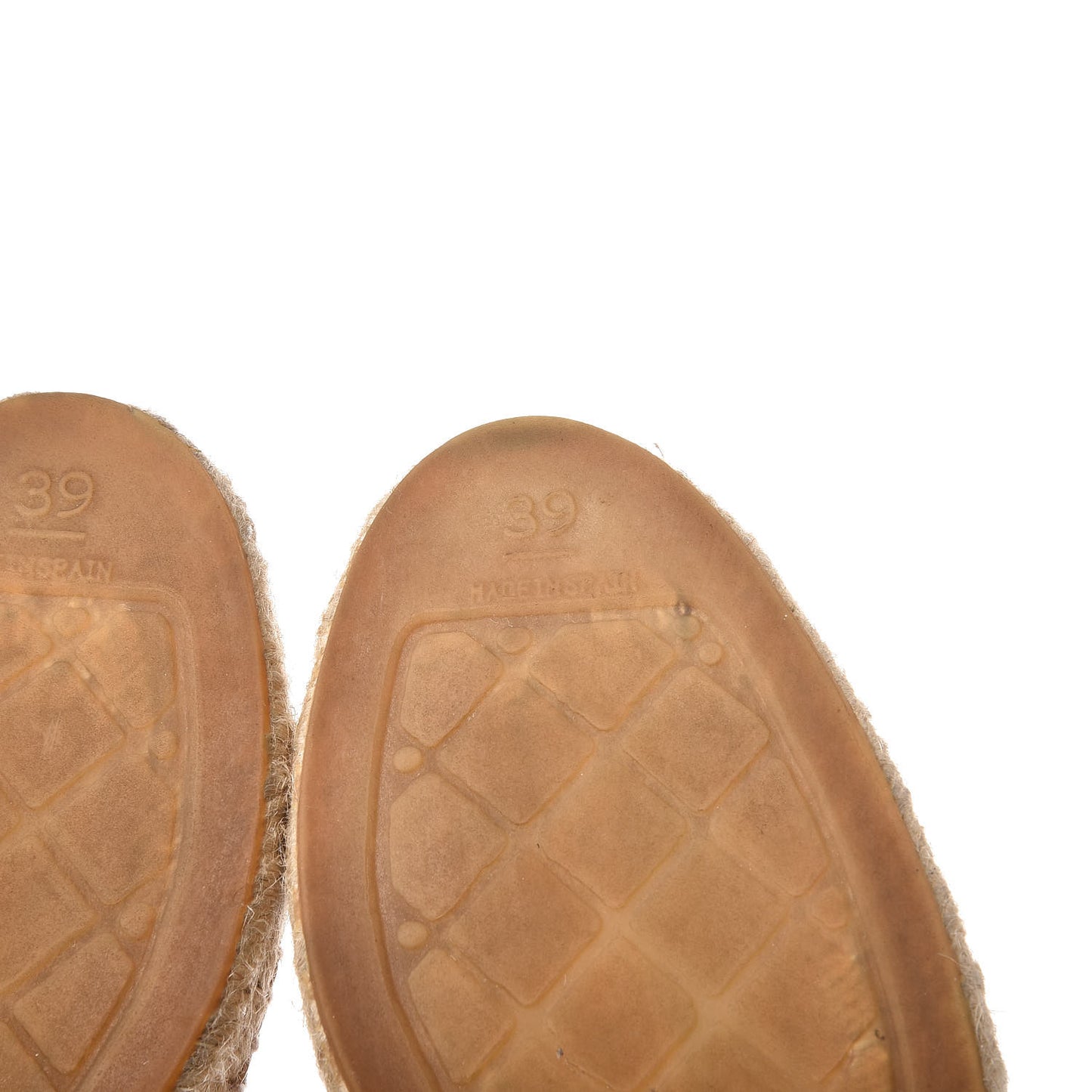 Lambskin CC Espadrilles 39 Beige Black
