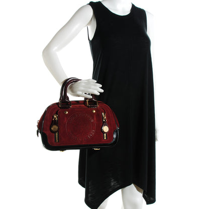Louis Vuitton Suede Stamped Havane Bowler PM Brun 2 of 7