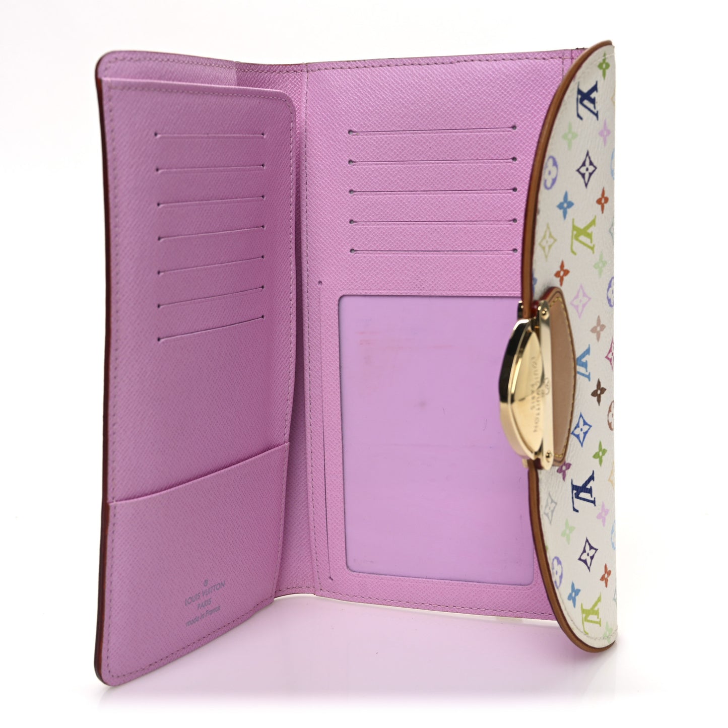 Monogram Multicolor Eugenie Wallet White Litchi