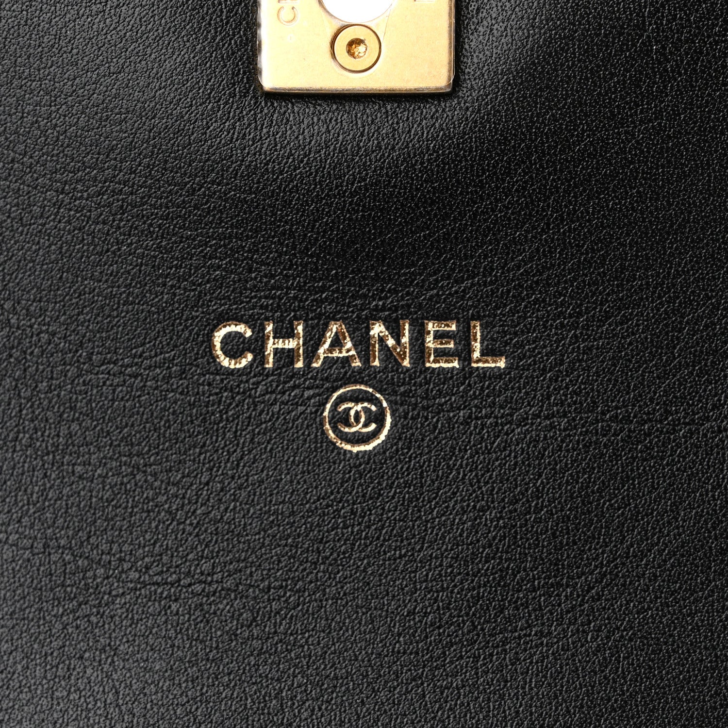 Chanel Calfskin Quilted Coco Mail Clutch With Chain Black 8 of 12