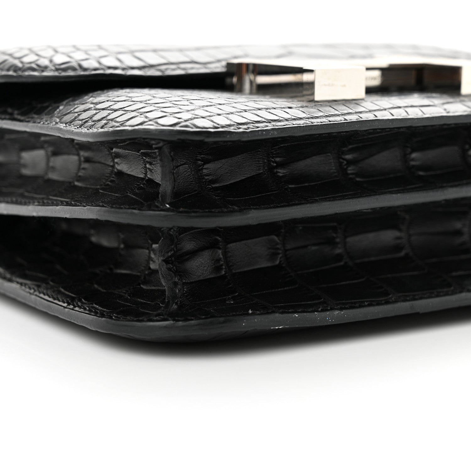 Hermes Matte Alligator Lizard Constance 18 Black Ombre 9 of 13