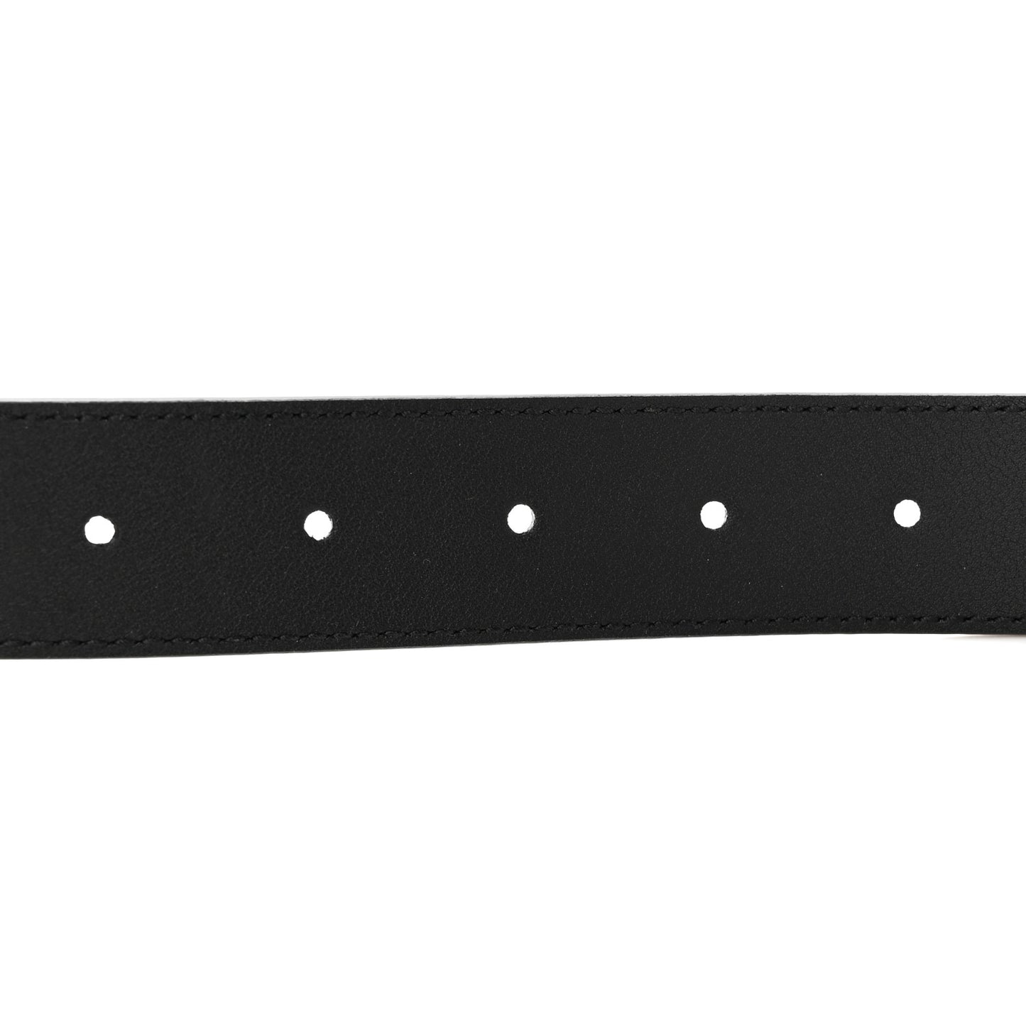 Moon Calfskin Double G 30mm Belt 80 32 Black