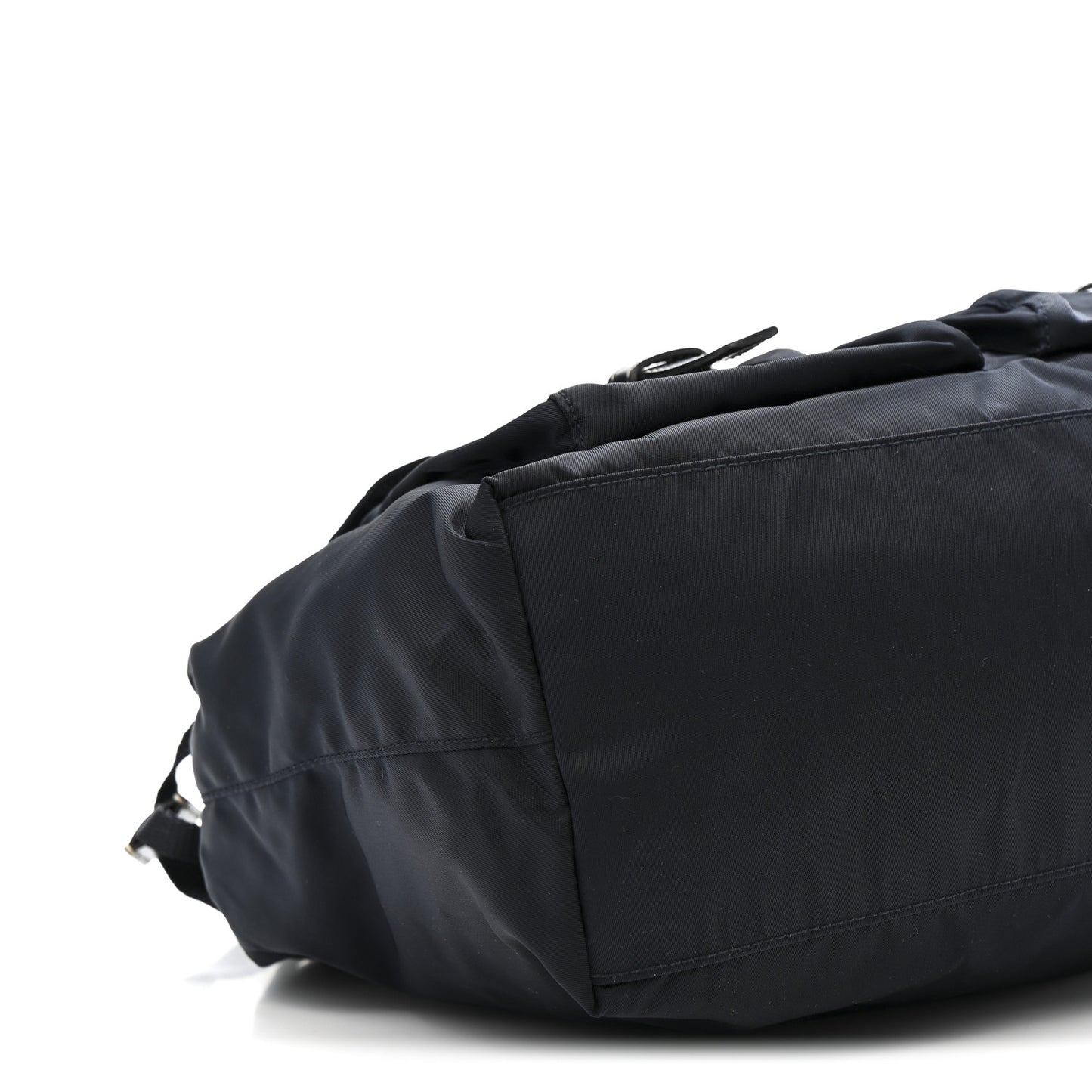 Nylon Vela Drawstring Shopping Tote Navy