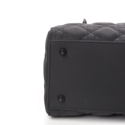 Christian Dior Ultra Matte Calfskin Cannage Medium Lady Dior Black 12 of 14
