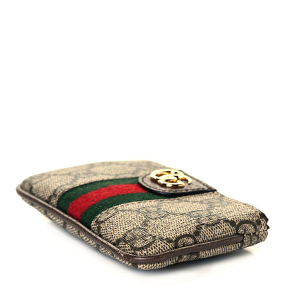 Gucci GG Supreme Monogram Web Ophidia Key Case Beige New Acero 5 of 9