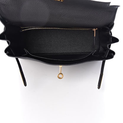 Hermes Togo Kelly Retourne 25 Black 5 of 34