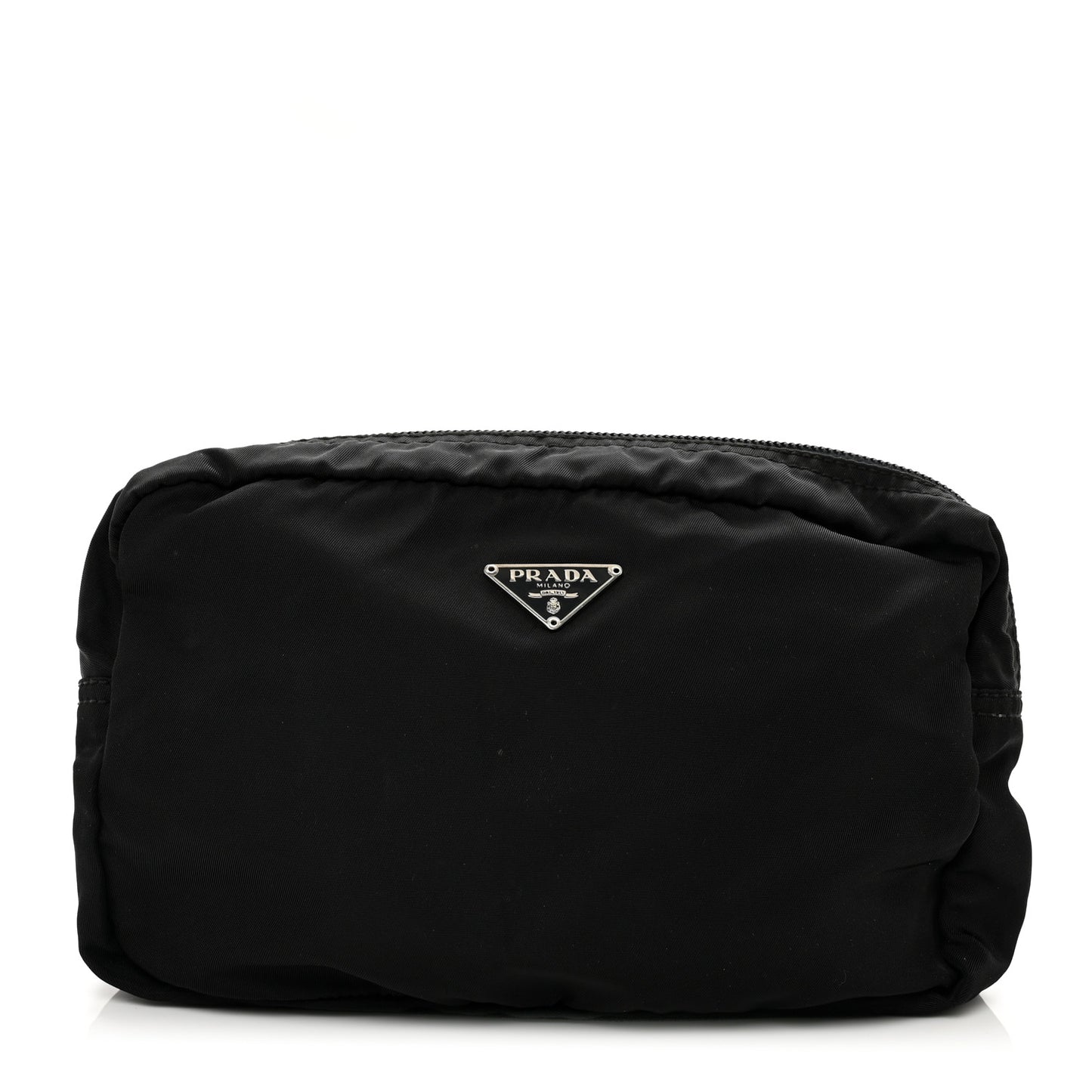 Tessuto Nylon Saffiano Pouch Black