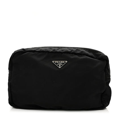 Prada Tessuto Nylon Saffiano Pouch Black 1 of 7